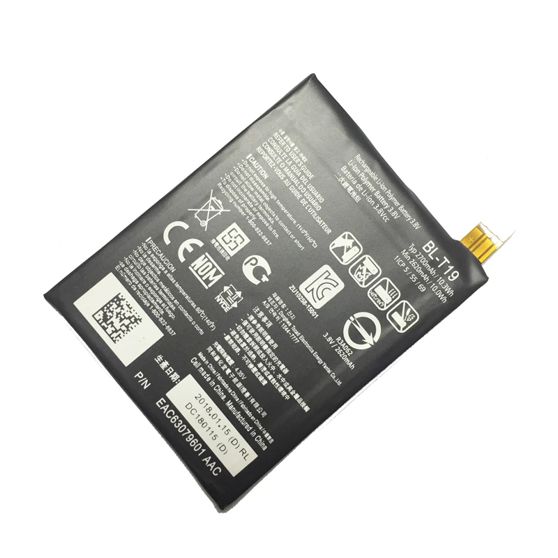 2700/2620mAh BLT19 Аккумулятор для LG Nexus 5x H790 H791 H798 аккумулятор телефона BL T19