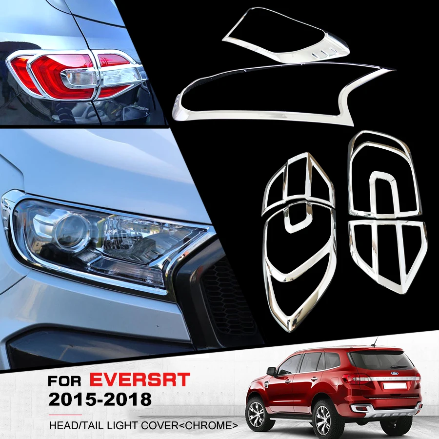 Крышка головного фонаря 6 шт хромированные ABS пластиковые автомобильные