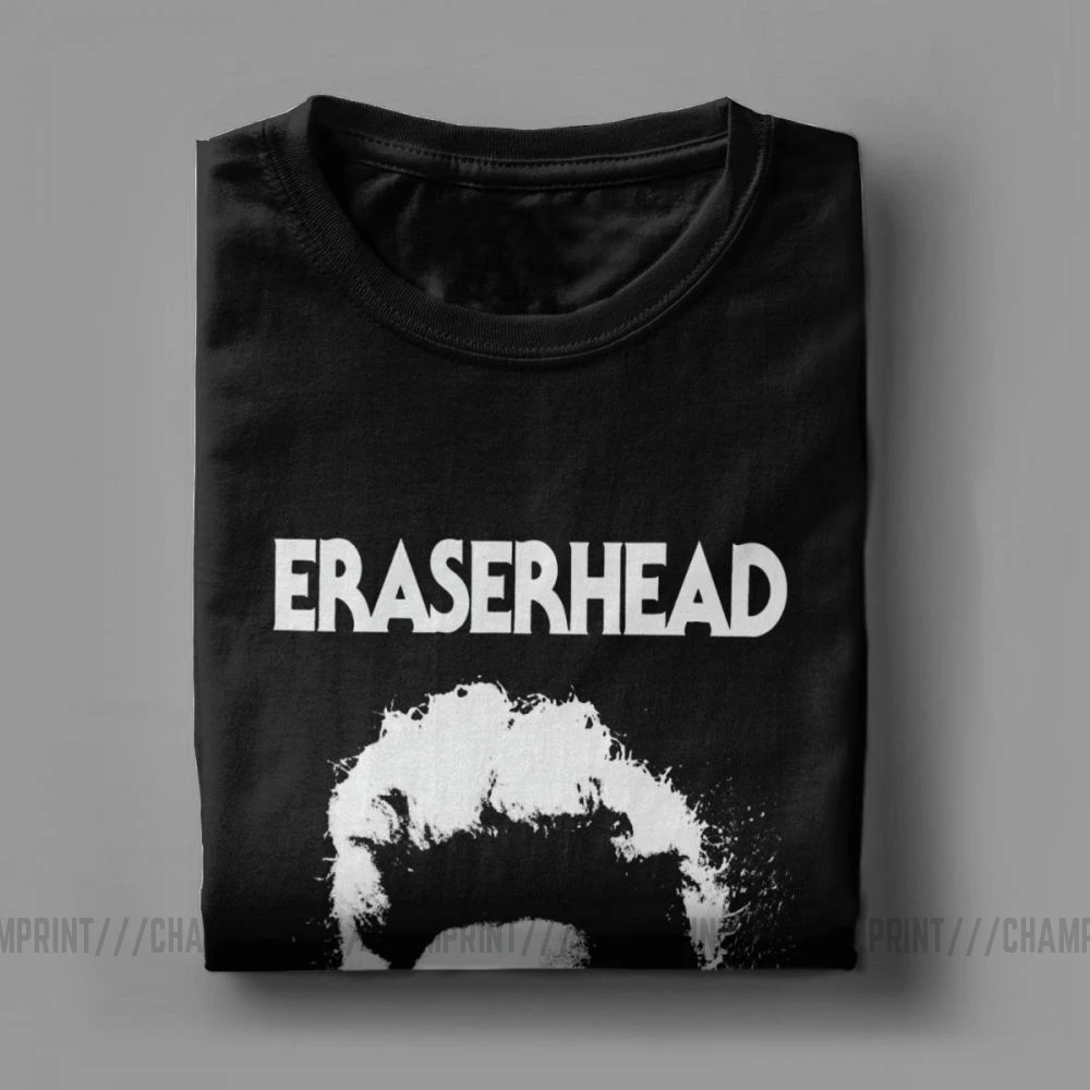 Футболки Eraserhead для мужчин футболка из 100% хлопка с круглым воротником и короткими