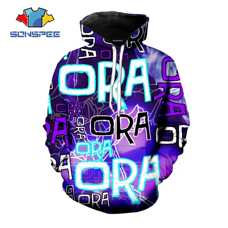 Толстовка с капюшоном SONSPEE для мужчин и женщин аниме Джоджо невероятные