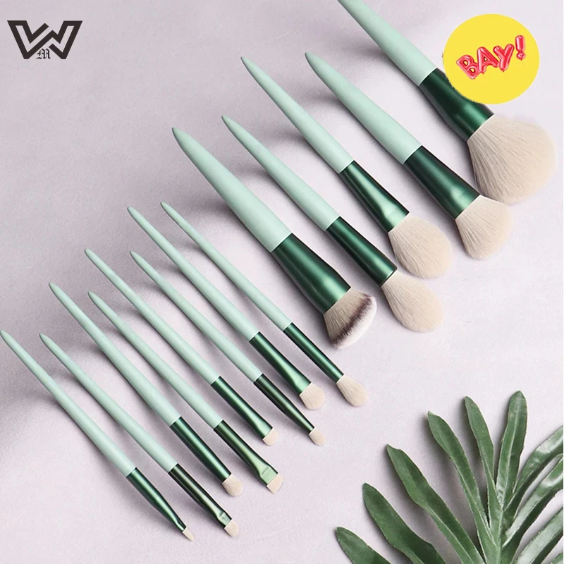 

Pink Makeup Brushes Set Tools Porfessional Beautiful Wood Handle Super Soft Fluffy Hair Vegan Brush Make-Up Kits With Velvet Bag
