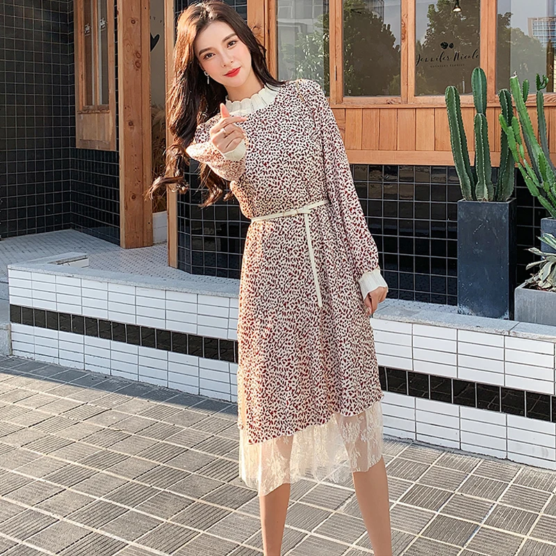 Женское платье с цветочным принтом Mozuleva лоскутное ТРАПЕЦИЕВИДНОЕ ПЛАТЬЕ на