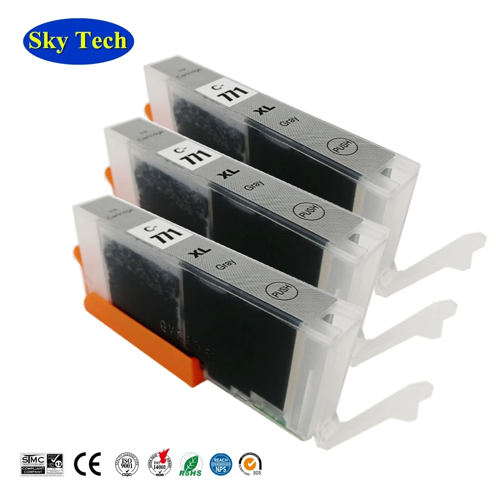Совместимые картриджи с чернилами для Canon PGI770 CLI771 PGI-770 Pixma MG5770/MG6870/MG7770/TS5070/TS6070/TS8070 и