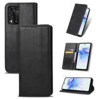 suitable for zte libero 5g ii anti drop magnetic card mobile phone case clamshell leather retro luxury wallet case