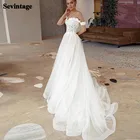 Кружевное платье в стиле бохо, свадебное платье с открытыми плечами аппликации винтажное свадебное платье 2020 индивидуальный заказ открытой спиной Свадебная вечеринка платья Лори