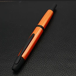 Orange red PILOT 18K Золотая и черная точка шлифовальный черный пилот мечта пресс-ручка монолитная ручка - Цвет: Orange red