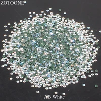 zotoone hotfix flatback glass white ab rhinestones stones for clothing nail art decoration iron on strass crystals applique e