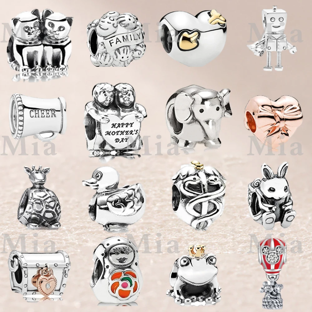 

Fahmi 2020 New Popular 100% 925 Sterling Silver Rose Gold Charm Beads36 Fashion Original Jewellery For Women Party Wedding Gift