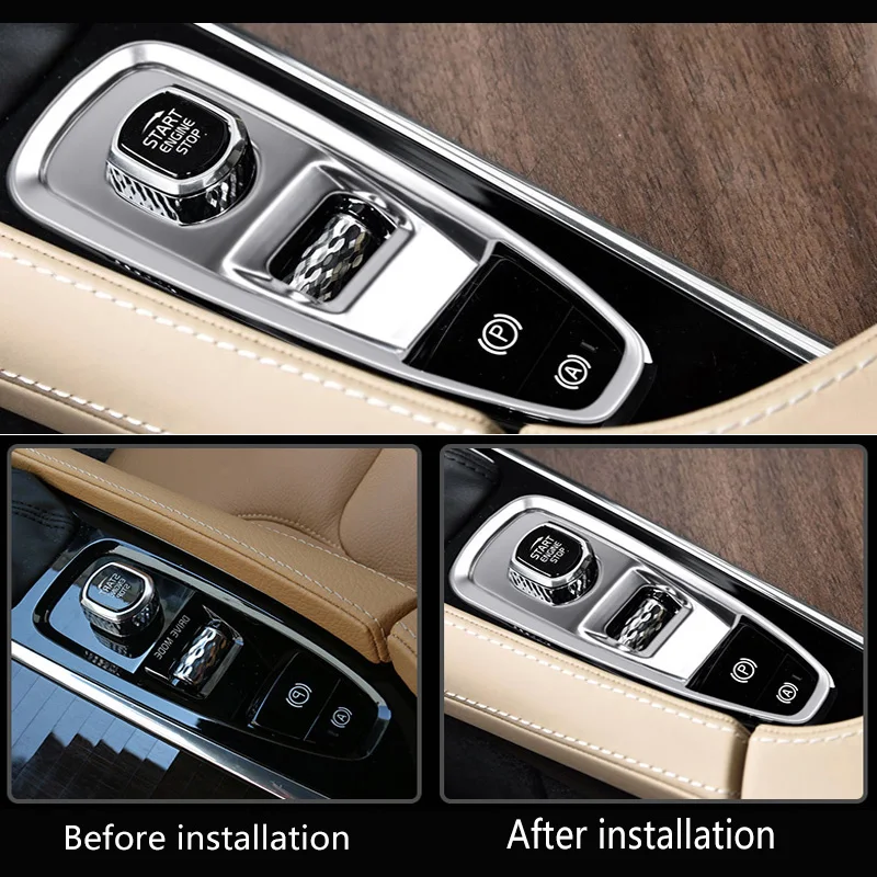 Автомобильные аксессуары для Volvo xc60, модифицированный стоячий ручной тормоз, декоративная панель регулировки звука, наклейки s90 xc90 v90cc v60
