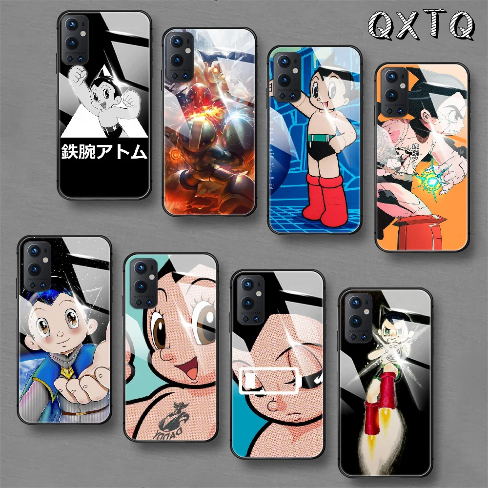 

Astro Boy Anime Cartoon Tempered Glass Smart Phone Case For Oneplus Oppo Realme 5 6 7 8 9 T Find x3 Pro Nord Gt Cover Cell