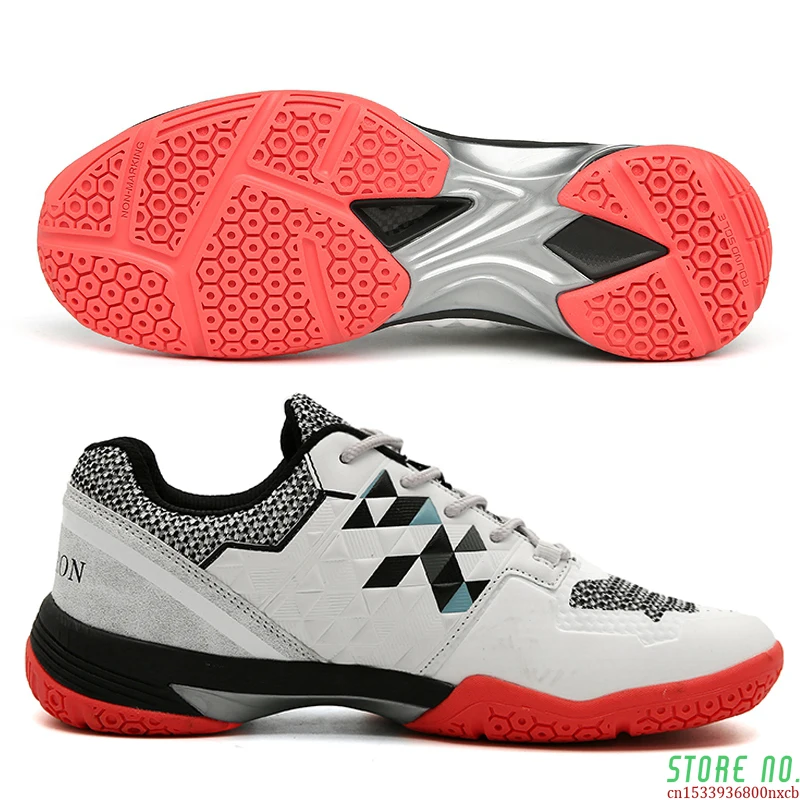 

Новая Профессиональная Обувь для бадминтона, большой размер 36-46, нескользящая теннисная обувь светильник Кая обувь для бадминтона, мужские ...