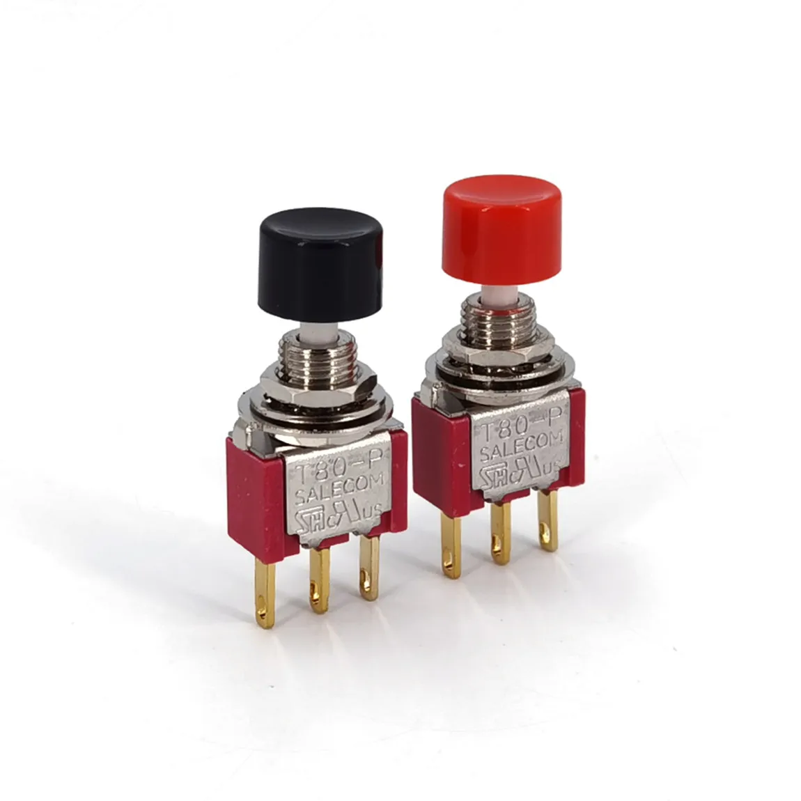 SH T80 P P8701 3Pin SPDT Мгновенный ON MOM COM NO NC защелкивающийся мини кнопочный
