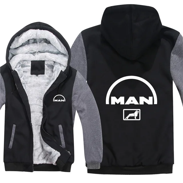 

For MAN Truck Hoodies Men Fashion Coat Pullover Wool Liner Jacket MAN Truck Sweatshirts Hoody