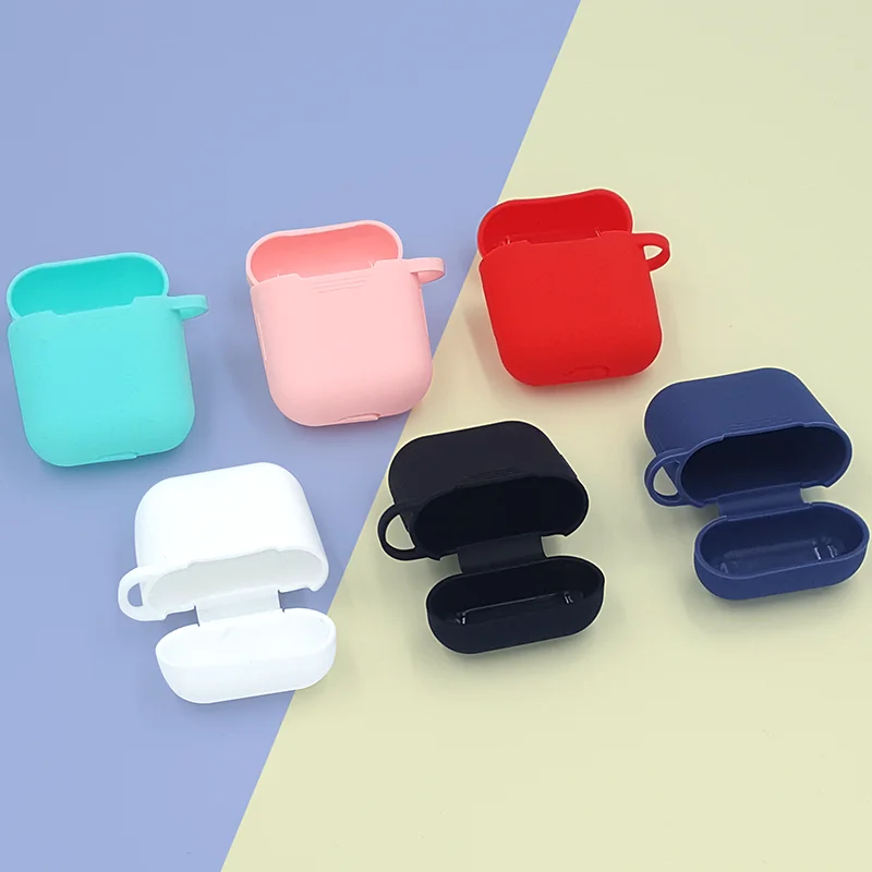 Мягкий силиконовый чехол 4 шт. в комплекте для Apple гарнитура для Airpods чехол s для Apple Airpods противоударный чехол для Air Pods защитный чехол
