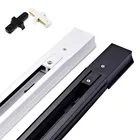 2 шт.лот 2-проводная Толстая алюминиевая 0,5 м светодиодная направляющая трек с разъемами универсальные направляющие осветительные приборы