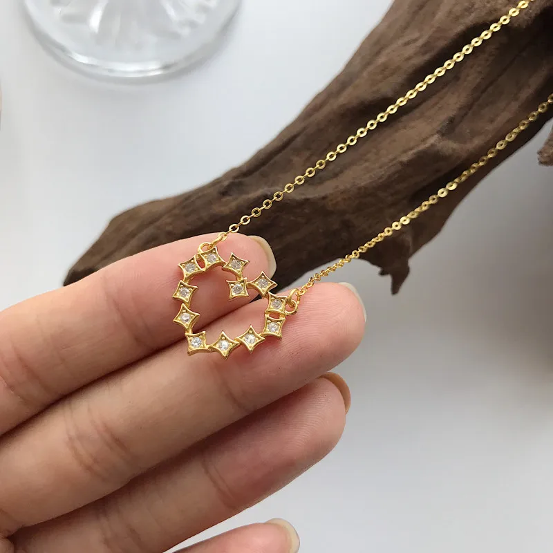 Серебряное ожерелье Silvology из стерлингового серебра 925 пробы с ажурным сердцем