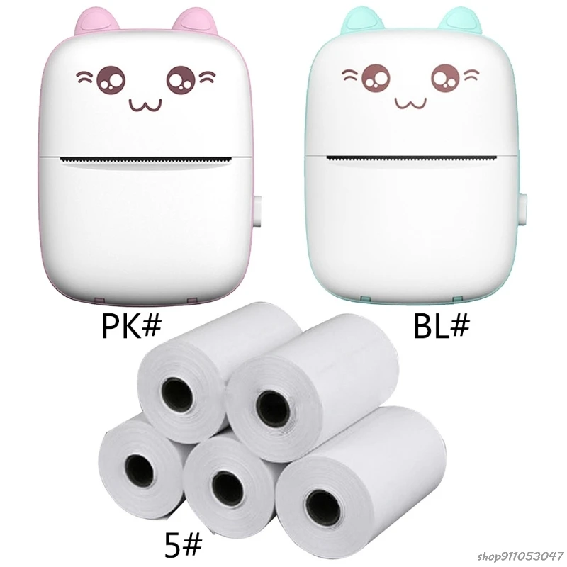 

Mini Portable For Mobile Phone Wireless Bluetooth Thermal Printer Photo Label Printer Paper Printed Sheet A19 21 Wholesales