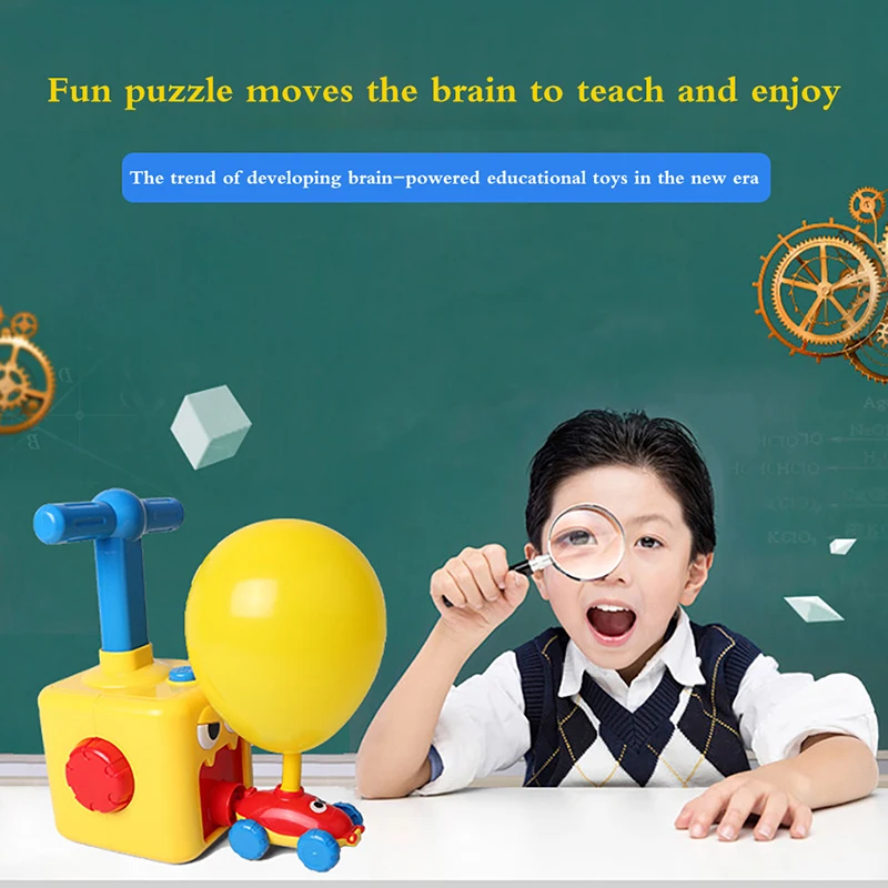 

Children Aerodynamic Inertial Power Balloon Car Aerodynamics Inertial Power Balloon Launch Tower Toy Baby Early Education Gift