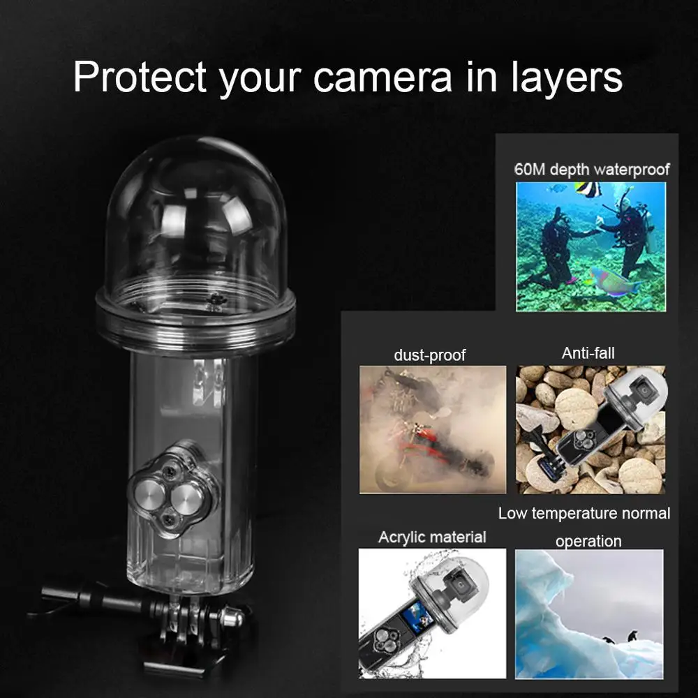 Новая Водонепроницаемая Спортивная камера Чехол для дайвинга 60 м карманной экшн