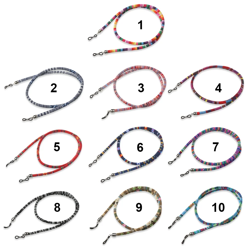 Практичный хлопковый шнур на шею для очков фиксатор ремни Элитный этнический