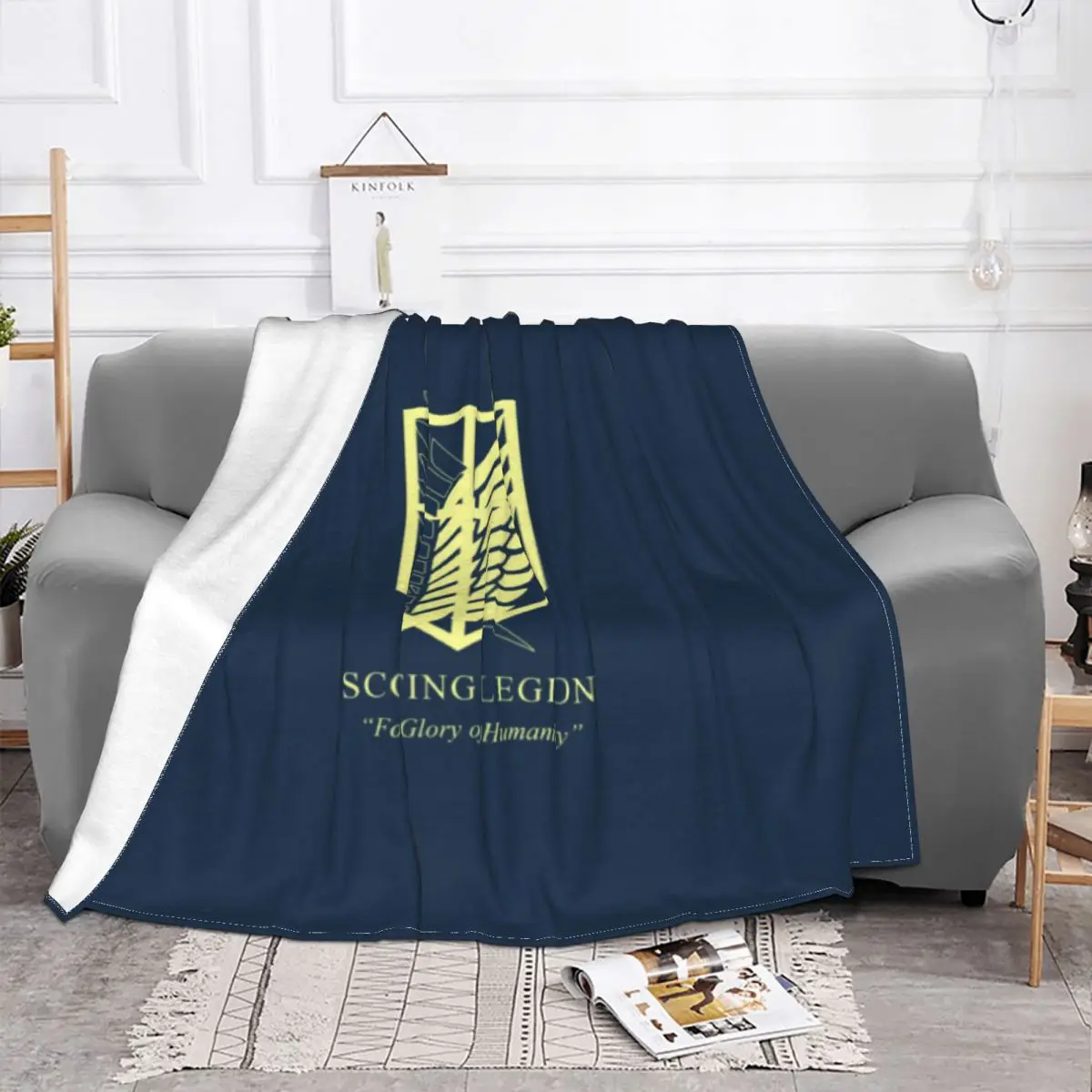 

Attack On Titan AOT Anime Blanket Flannel Soft Unisex Throw Blanket for Bedroom Office Bedspreads