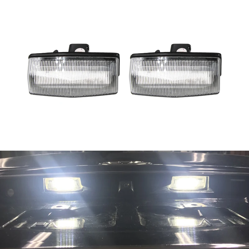 Замена OEM #81204 76010 белый CAN bus светодиодные номерные знаки для Lexus NX200T 300H CT200H ZWA10 RX450H