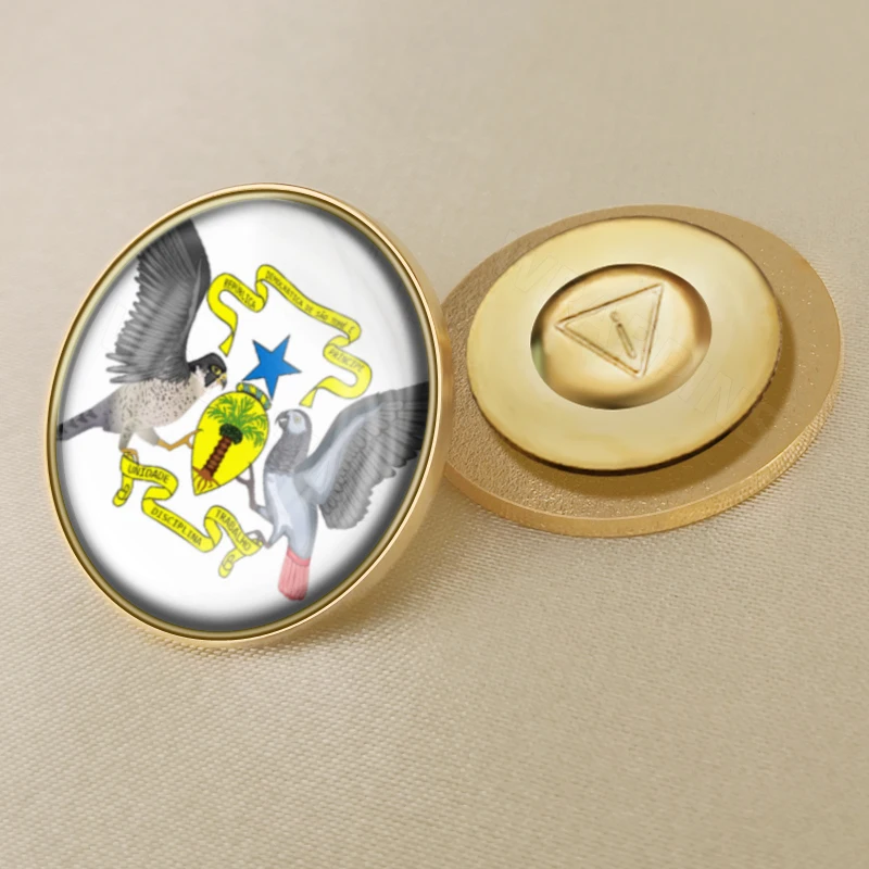 Герб добра Сан-Томе и Принсипи карта национальный флаг эмблема брошь значки