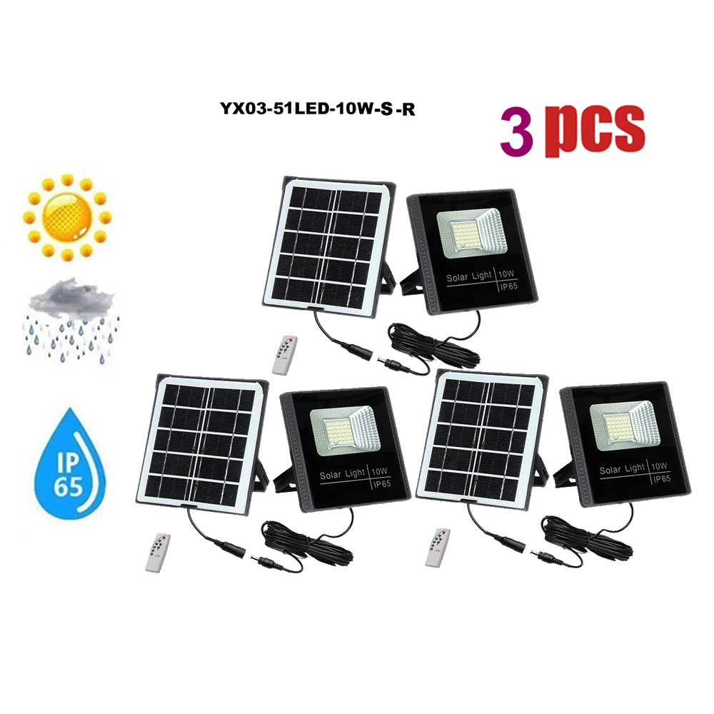 

Светодиодный прожектор на солнечной батарее, уличная Водонепроницаемая настенная лампа для сада, системы безопасности, с дистанционным та...