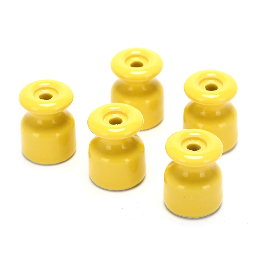 

100pcs/lot for Wall Wiring High Frequency 5 Colors Electric Porcelain Ceramic Insulator Ceramic Insulators Porcelain Insulator