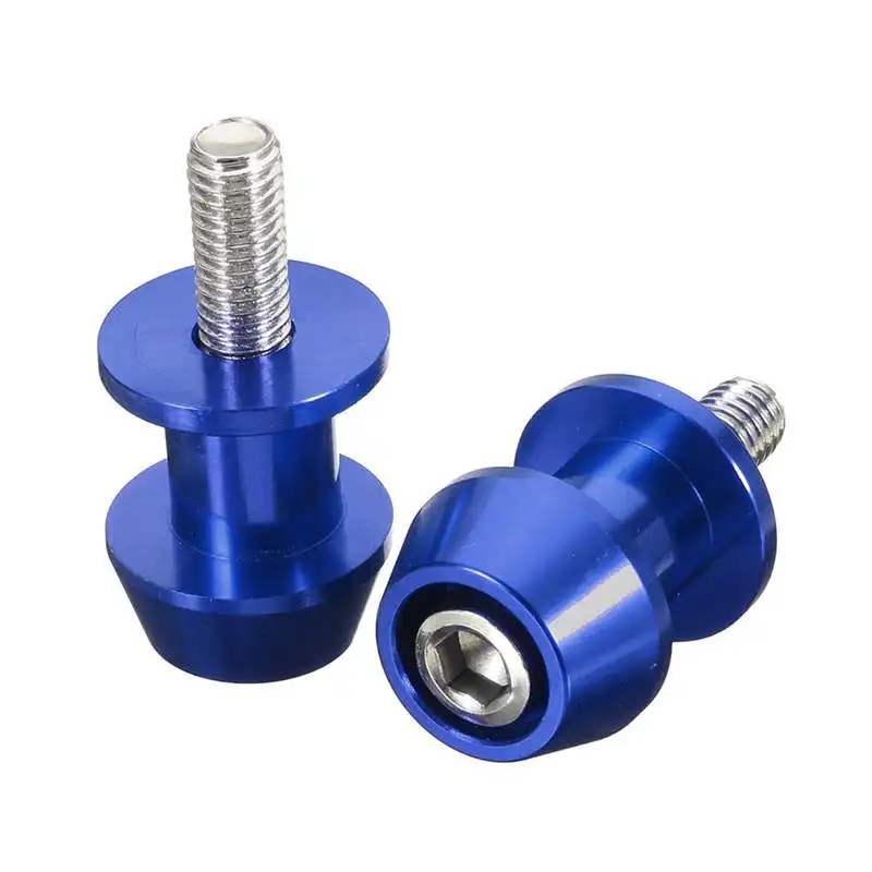 Blue 2 шт. M6 X1.5 мотоцикл ножницы с ЧПУ с поворотной ползунки для рук стенд винт для Yamaha Fz01 Fz03 Fz09 Fz10 Yzf R1 R3 R6 R25 R125 R1000 R6S - Цвет: Blue