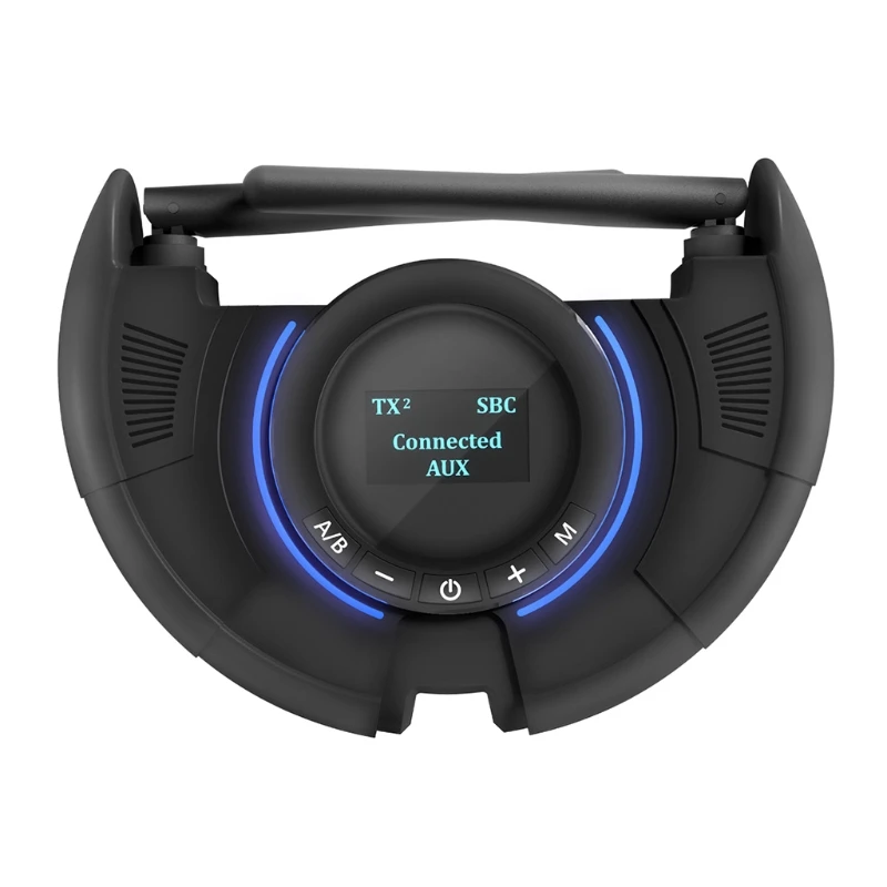 

New 120M Long Range Bluetooth Receiver Transmitter LCD Display aptX Low Latency Wireless -Audio Adapter With 3.5mm Aux SPDIF