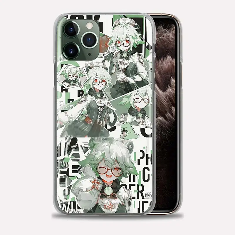 

Genshin Impact Anime Bumper Case For iPhone 11 Pro Max 12 Pro X XS Max XR 7 8 6 6S Plus SE Protective Phone Bags Cover Coque