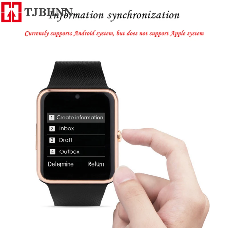 GT08 Смарт часы Smartwatch Android телефон для iPhone Reloj Inteligente фитнес поддержка средства для отслеживания Sim TF карта камера мужская мода