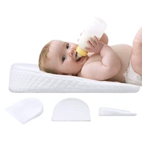 newborn baby sleep pillow anti baby spit milk crib cot sleep positioning wedge anti reflux cushion cotton pad mat