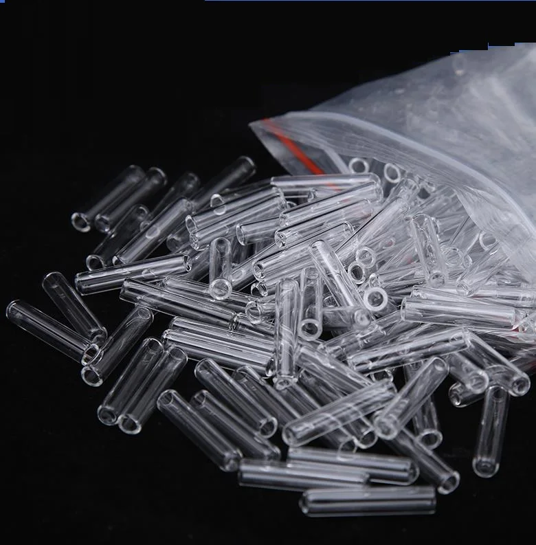 

500pcs 6*50mm Clear Glass Laboratory Fermentation Tube Round Duchenne Tube vial