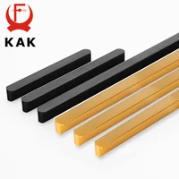 kak black long furniture handles aluminum alloy kitchen handle gold cabinet knobs and handles drawer pulls closet door hardware