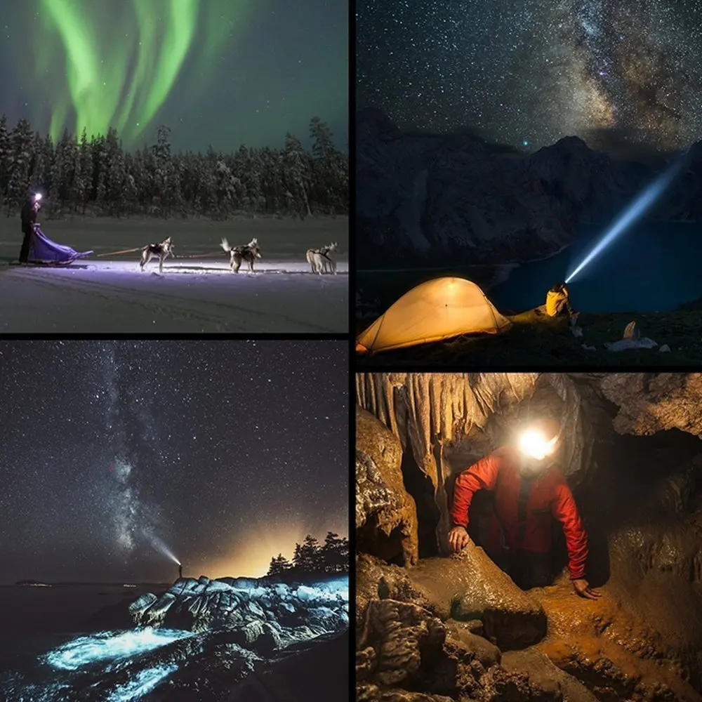 Перевозка груза падения Перезаряжаемые светодиодный налобный фонарь