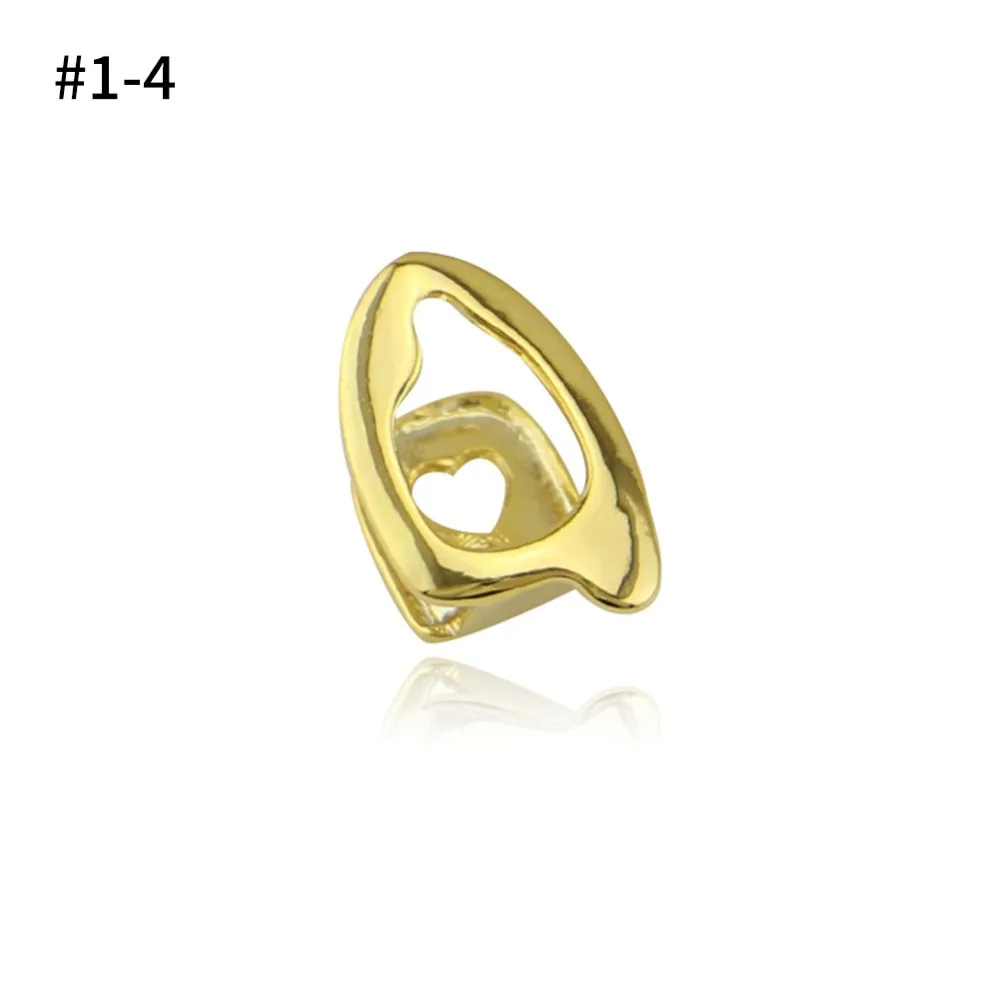 Punk Gold Silver Teeth Grillz Top Bottom Grills Dental Mouth Teeth Caps Cosplay Party Tooth Rapper Jewelry Gift Hip Hop