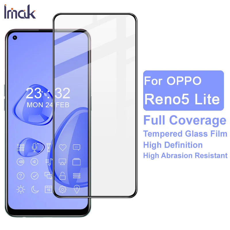 

Oppo Reno5 Lite imak Pro + Защитная пленка из закаленного стекла для Oppo Reno 5 Lite защитная пленка на весь экран Reno 5 Lite