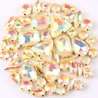 Набор золотых когтей, 50 шт.пакет, Микс, желе, конфета, стекло, кристаллы, пришитые Стразы, свадебные модельные туфли, сумки, сделай сам