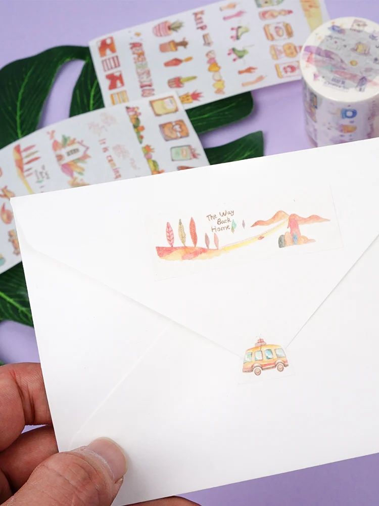 60 мм x 5 м Солнечный свет красочная лента для декорации Washi DIY планировщик