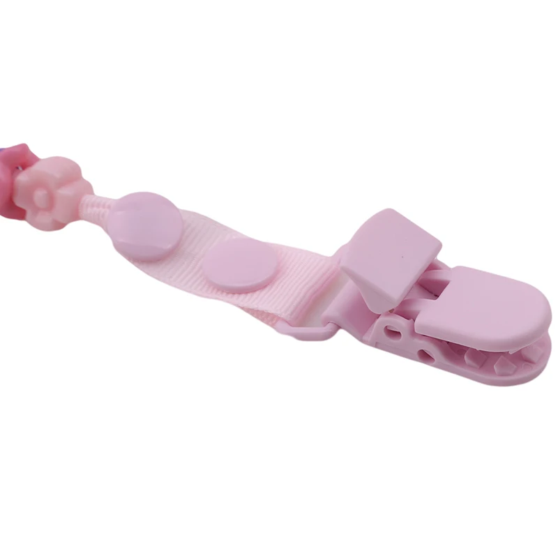 

Baby Pacifier Clip Pacifier Chain Hand Made Colourful Beads Dummy Clip Baby Soother Nipple Holder for Baby Kids