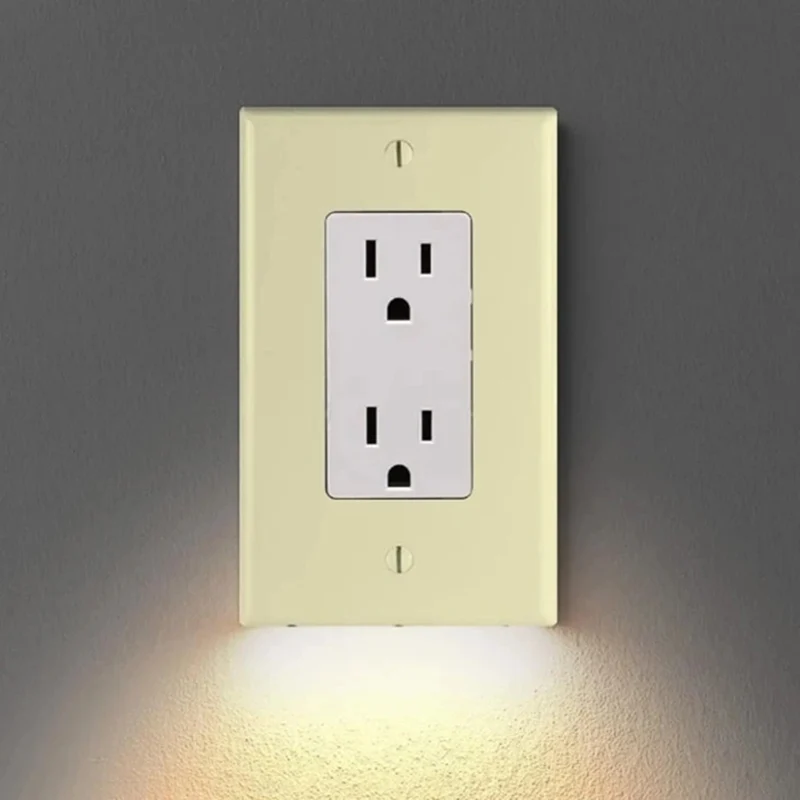 Wall Outlet Cover with LED Night Lights Electrical Plate for Home Decor JHP-Best | Компьютеры и офис
