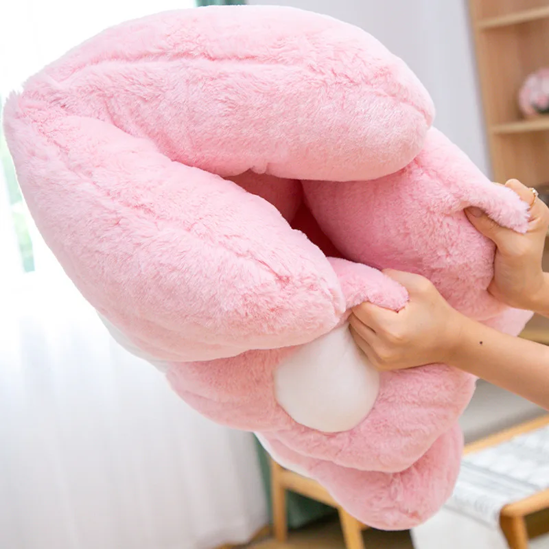 

High Quality Pink Cushion Long Plush Cat Paw Chair Seat Cushion Back Cushion Comfortable Thick Stool Butt Office Cushion