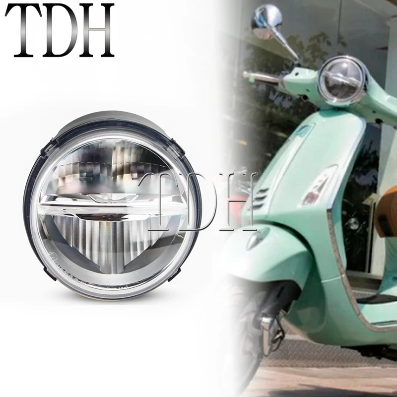 

Передняя светодиодная фара для мотоциклов, скутеров, мотоциклов, скутеров, дальний и ближний свет, E13 E-mark для Primavera 150 i-get 17-19