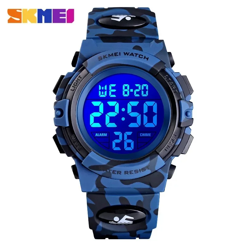 

1PCS Military Kids Sport Watches 50M Waterproof Electronic Wristwatch Stop Watch Clock Children Digital Watch For Boys Girls