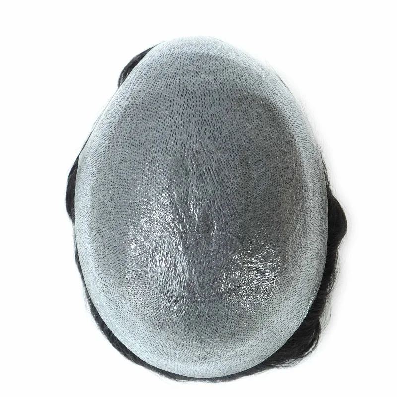 Супер мягкий тонкий парик из искусственной кожи естественный светлый цвет