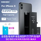 Аккумулятор NOHON для телефона iPhone 7, 8 Plus, X, XR, XS MAX, 6, 6S, 5, 2020