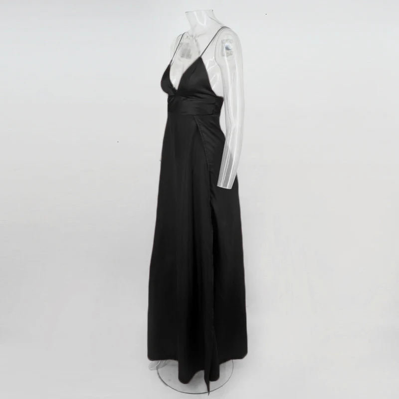Tobinoone, Vestidos De Fiesta, Макси женское платье, сексуальный ремешок, винтажное, рождественское, длинное, для вечеринки, элегантное, длина до пола, глубокий v-образный вырез, платья