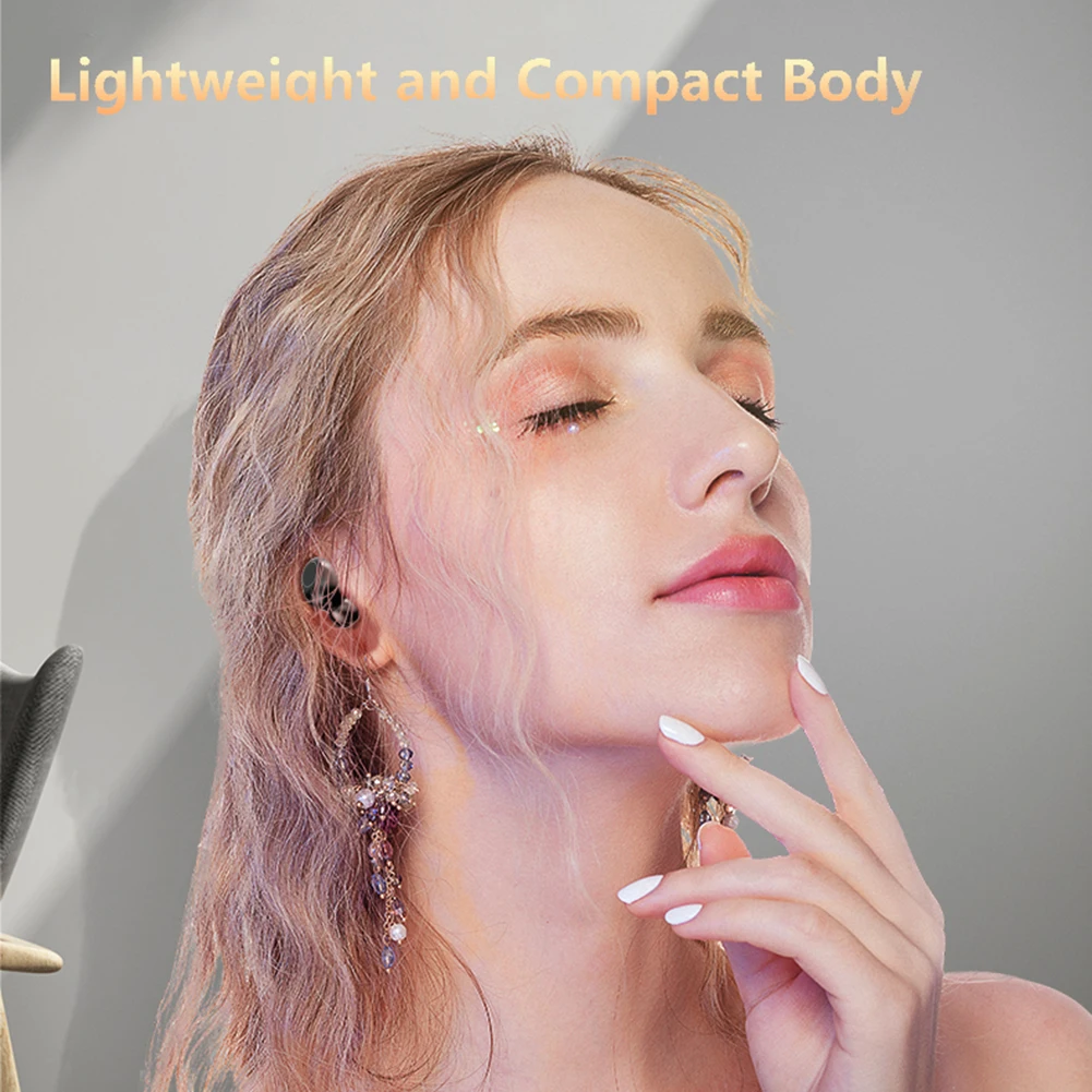 

Wireless Headset Mini Comforatble Bluetooth In-ear Earphones Binaural Headphone With LED Display Wireless Noise-canceling